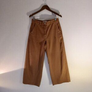EVERLANE camel wide leg jeans